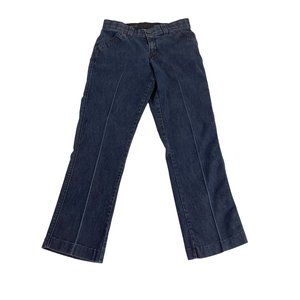 Lee WOMEN'S JEANS 8 SHORT Dark Wash COTTON POLYESTER SPANDEX